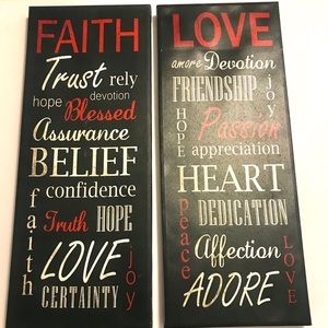 2 Piece Canvas Wall Hangings
